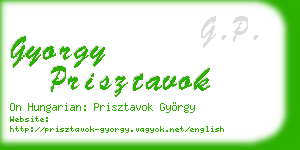 gyorgy prisztavok business card